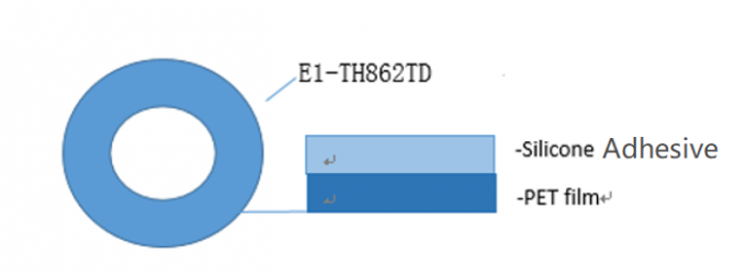 0.025mm ESD Adhesive Tape 2.il Transparan Polyester Tape Untuk Solder Reflow PCB 0