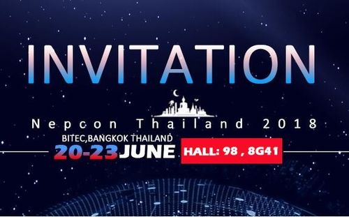 Berita perusahaan terbaru tentang Bergabunglah dengan kami di Nepcon Thailand! 20~23 Juni 2018