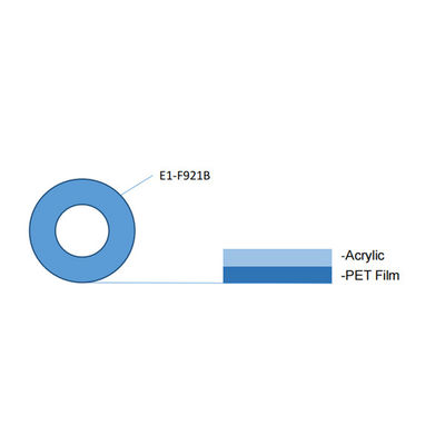 Custom 2 Mil Rectangle Tape for Temperature Range 32-176°F
