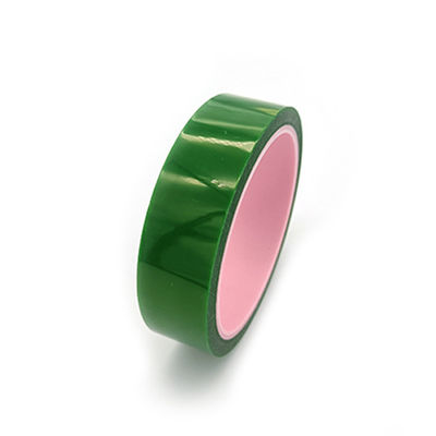 Harga yang pantas Pita Selotip Poliester Suhu Tinggi 0,06mm Warna Hijau Antistatik on line